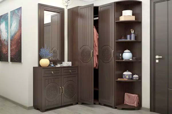 Модульний передпокій Монблан горіх темний Санті