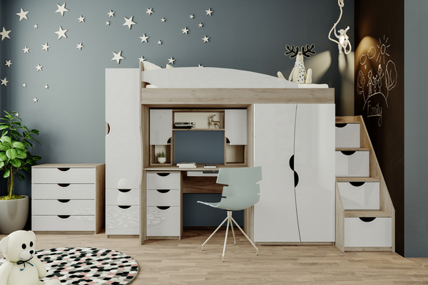 Детская мебель Саванна белый глянец Світ Меблів