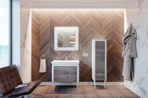 Комплект меблів для ванної Ticino дуб пастельний Ювента