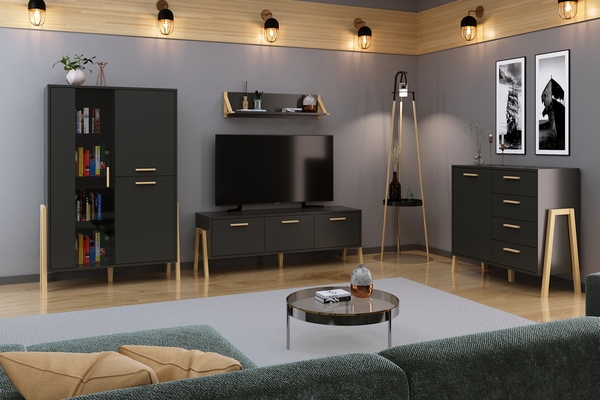 Модульная мебель Бель антрацит ВМВ