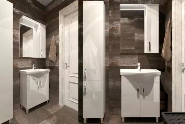 Комплект меблів для ванної Trento білий Ювента