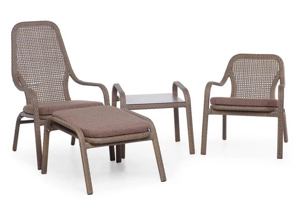 Садовая мебель из искусственного ротанга Лэйзи Pradex