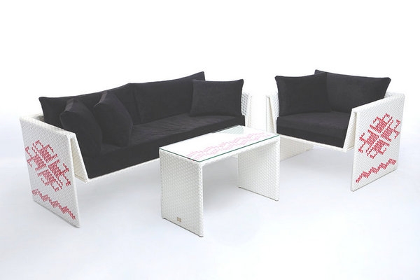 Садовая мебель из искусственного ротанга Оригами Pradex