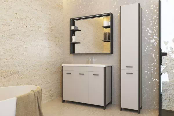 Комплект меблів для ванної Brooklyn сірий Ювента