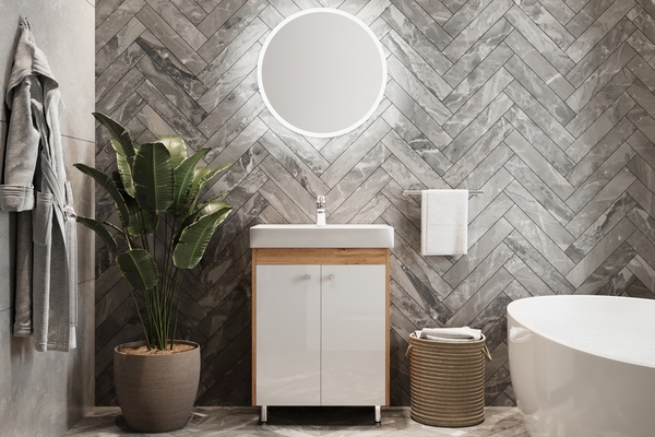 Комплект меблів для ванної Trinity дуб вотан Ювента