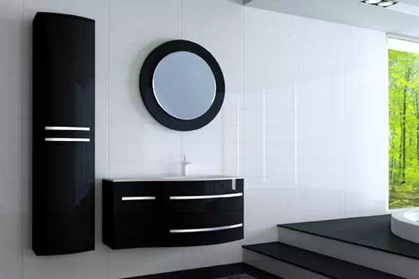 Комплект мебели для ванной Vanessa черный Botticelli
