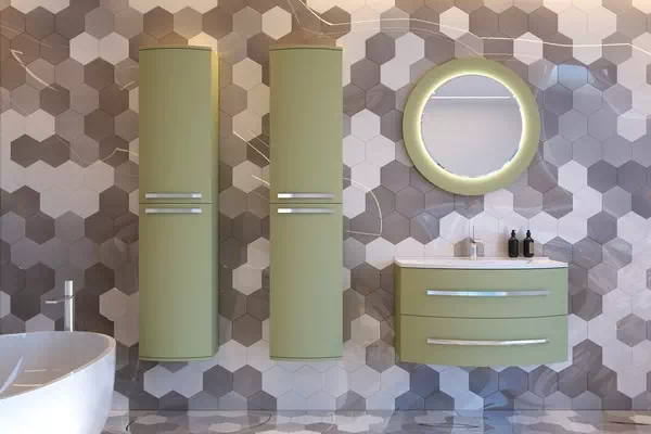 Комплект мебели для ванной Vanessa оливковый Botticelli