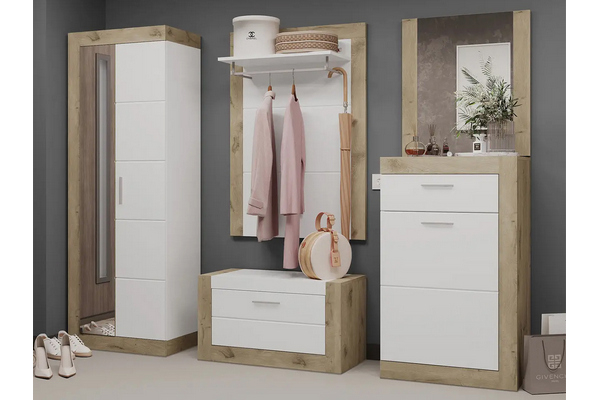 Модульний передпокій Палермо білий Сокме