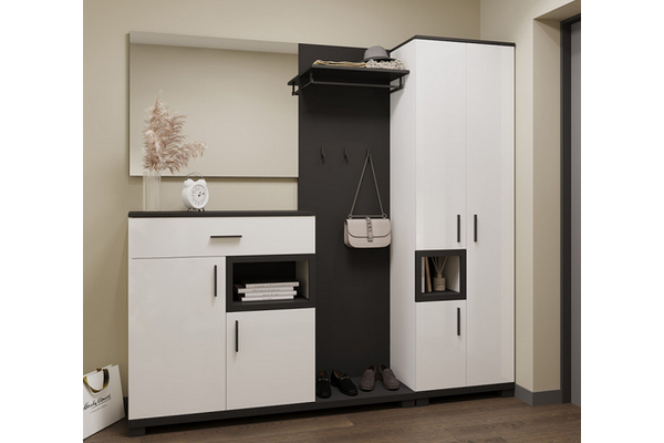 Модульний передпокій Монте антрацит Сокме