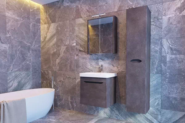 Комплект меблів для ванної Livorno камінь структурний Ювента