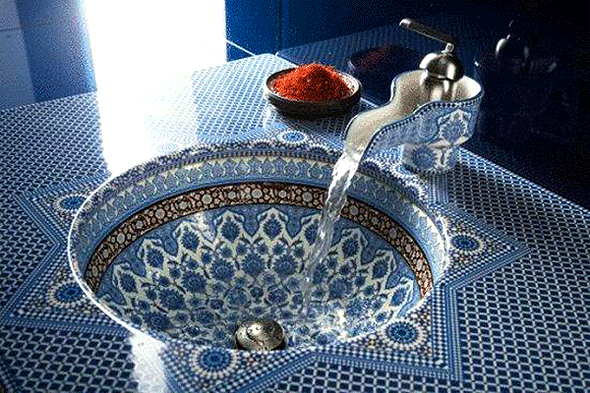 Ванна кімната у марокканському стилі фото №16