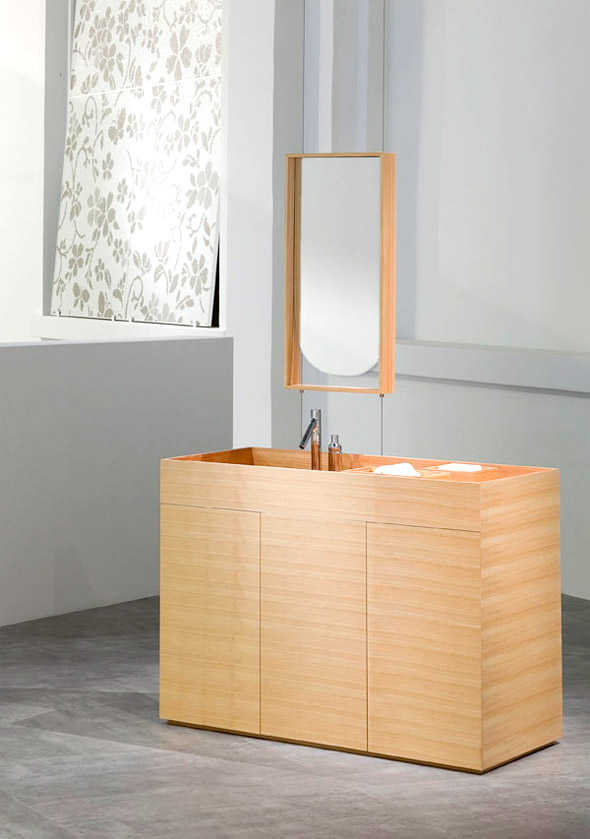 Коллекция мебели для ванной комнаты Nendo от Bisazza Bagno. Фото 9