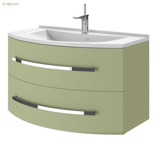 Тумба для ванной с умывальником Vn-90 оливковая Vanessa Botticelli