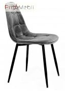 Стілець Alex BK Metal Бархат сірий В-3 Onder Mebli