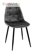 Стілець Alex BK Metal Бархат сірий В-3 Onder Mebli