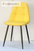 Стул Alex BK Metal ЭК желтый 12 Onder Mebli