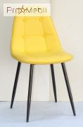 Стілець Alex BK Metal ЭК жовтий 12 Onder Mebli