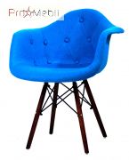 Стул Leon Soft W Шерсть синий W-5 Onder Mebli