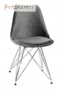 Стул Milan Soft Chrom ML Бархат серый В-3 Onder Mebli