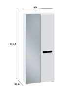 Шафа 2ДЗ Б’янко Світ Меблів