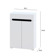 Комод 2ДШ Бьянко Світ Меблів