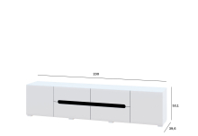 ТВ тумба 2.3 Б'янко Світ Меблів