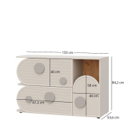 Комод 1D2S Ping Mebel Bos