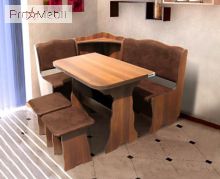 Кухонный уголок со столом и табуретами Симфония вишня медовый Мікс Меблі