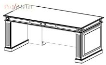 Стол руководителя L1 22-101 кабинет Классик Салита