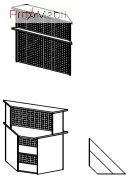 Кутовий модуль 6-117 меблі для секретаря Reception Саліта