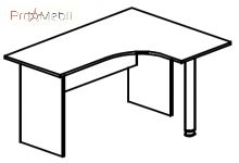 Стіл кутовий 4-112 офісні меблі Персонал Саліта