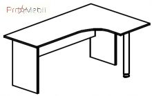 Стіл кутовий 4-113 офісні меблі Персонал Саліта