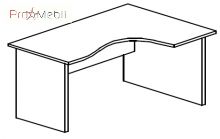 Стіл кутовий 4-116 офісні меблі Персонал Саліта