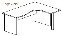 Стіл кутовий 4-120 офісні меблі Персонал Саліта