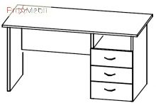 Стіл тумбовий 4-124 офісні меблі Персонал Саліта