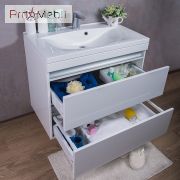 Тумба для ванної з умивальником підвісна Borneo 800 Yonna Fancy Marble