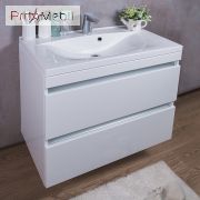 Тумба для ванної з умивальником підвісна Borneo 800 Yonna Fancy Marble