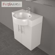 Тумба для ванної з умивальником підвісна Ibiza 60 (ШН-612) Fancy Marble