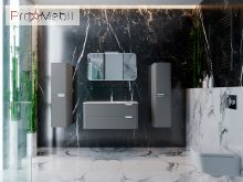Пенал в ванную комнату VltP-120 серый Velluto Botticelli
