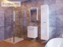 Пенал в ванну кімнату LvrP-170 білий глянець Livorno Ювента