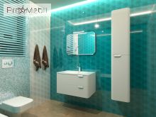 Дзеркальна шафа в ванну кімнату VltMC-100 біла Velluto Botticelli