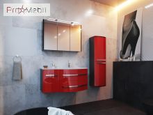 Пенал в ванну кімнату VnP-140 червоний Vanessa Botticelli