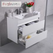 Тумба для ванної з умивальником підвісна Borneo 900 Edison Fancy Marble