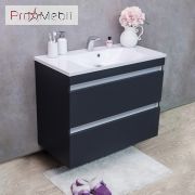 Тумба для ванної з умивальником підвісна Borneo 900 Edison Fancy Marble