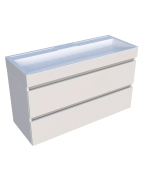 Тумба для ванної з умивальником підвісна Palma 120-2 Fancy Marble