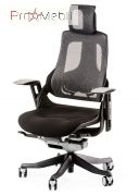 Крісло Wau black fabric charcoal network Special4You