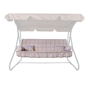 Сиденье на садовые качели Графиня бежевая клетка Vitan