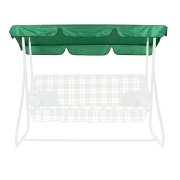 Тент на садовые качели Дача / Релакс / Графиня оксфорд трава зеленая Vitan