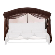 Тент с москитной сеткой на садовые качели Кристина шоколад Vitan