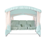 Сидіння на садову гойдалку Сімейна велика зелено-сіра клітинка Vitan